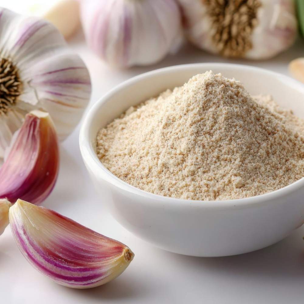 Premium-quality garlic powder made from dehydrated garlic, offering strong aroma, rich flavor, and consistent quality for food and seasoning applications.