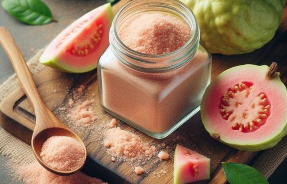 Premium-quality guava powder made from carefully selected fruits, rich in nutrients and natural flavor for food and nutraceutical applications.