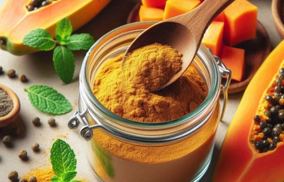 Premium-quality papaya powder made from selected fruits, rich in nutrients and natural enzymes, ideal for food, nutraceutical, and wellness applications.
